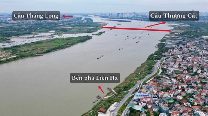 Vị trí cầu Thượng Cát
