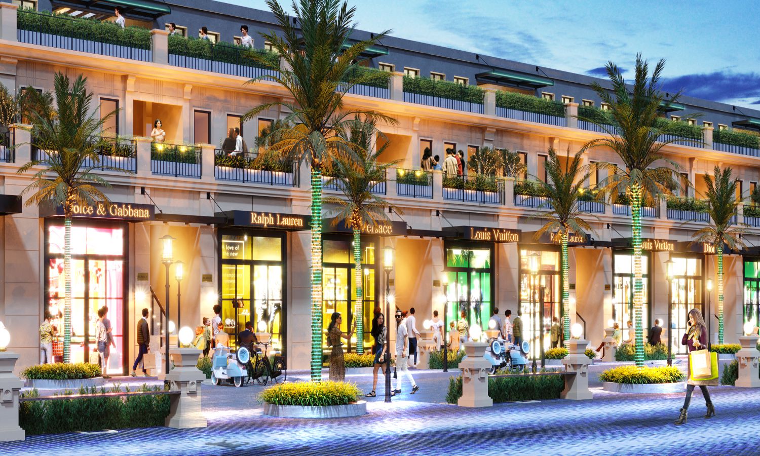 Thiết kế shophouse KVG Mozzadiso Nha Trang: Đột phá mô hình 3 trong 1