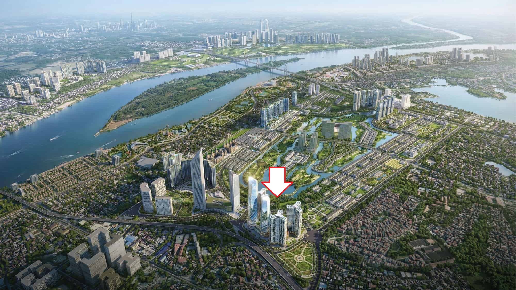 Tầm vóc quy hoạch trung tâm tài chính số bên trục Nhật Tân