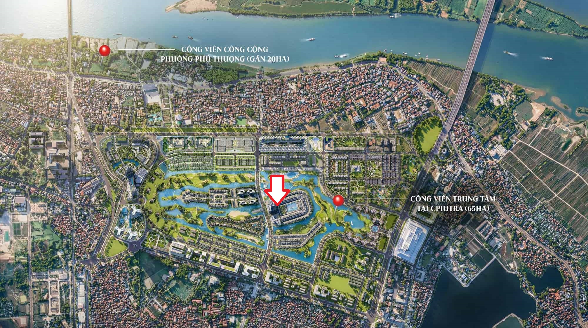 Maison Privée nằm tại trái tim khu đô thị Ciputra