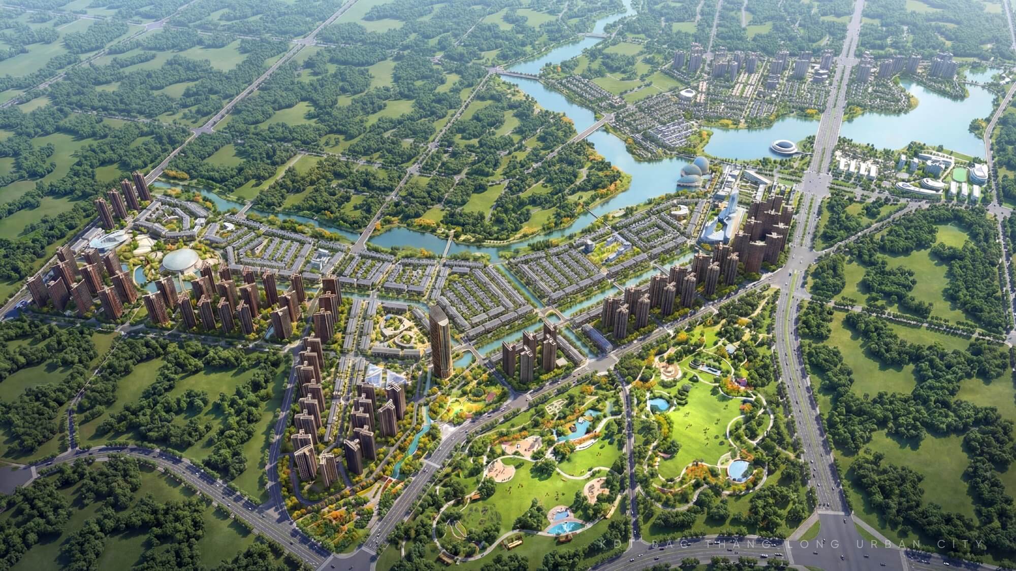 Phối cảnh tổng quan dự án Handico Sunshine Metropolis City