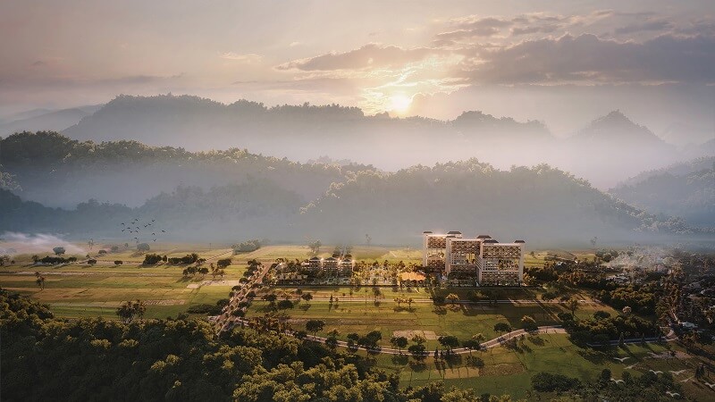 Phối cảnh dự án Apec Mandala Sky Villas Kim Bôi