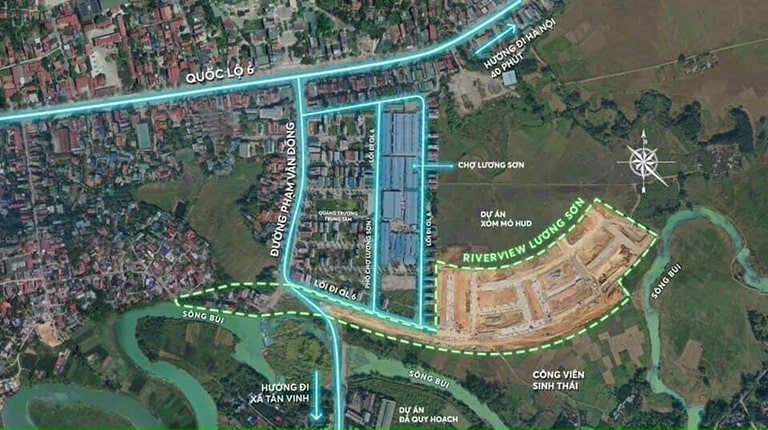 Phối cảnh tổng quan dự án Lương Sơn Riverview