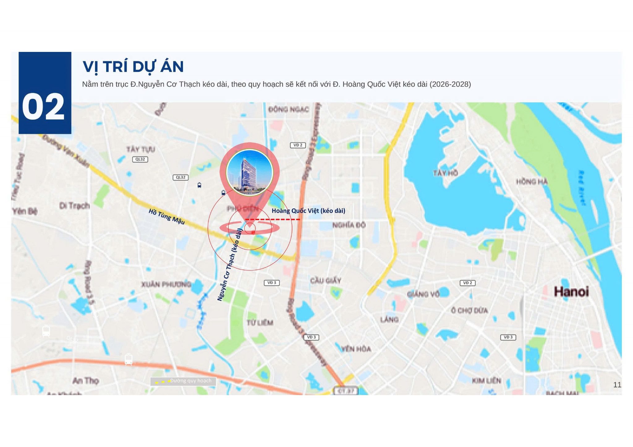 Vị trí tâm điểm kết nối cửa ngõ phía Tây Hà Nội