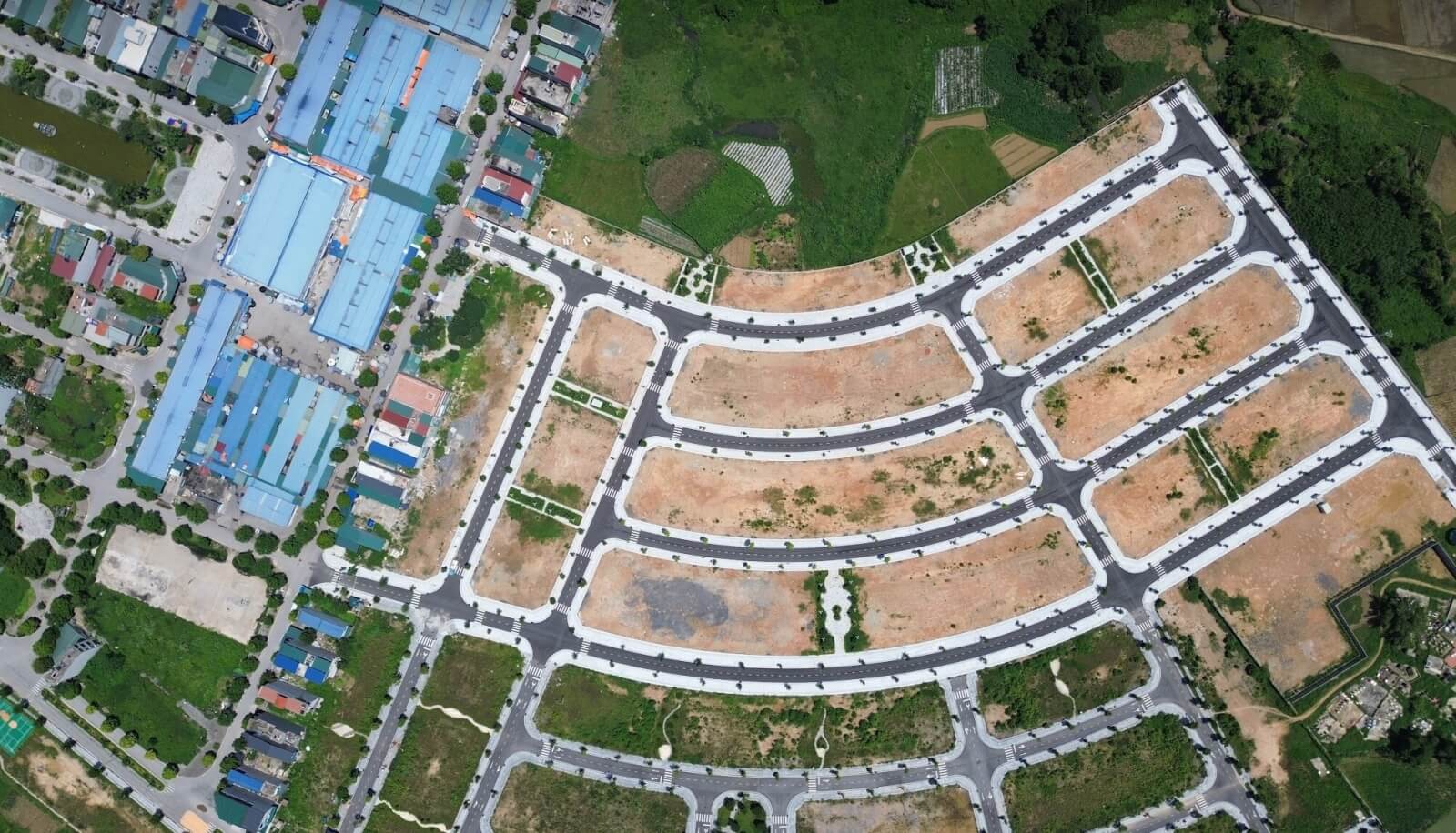 Mặt bằng quy hoạch tổng thể các phân khu tại dự án HUD Lương Sơn