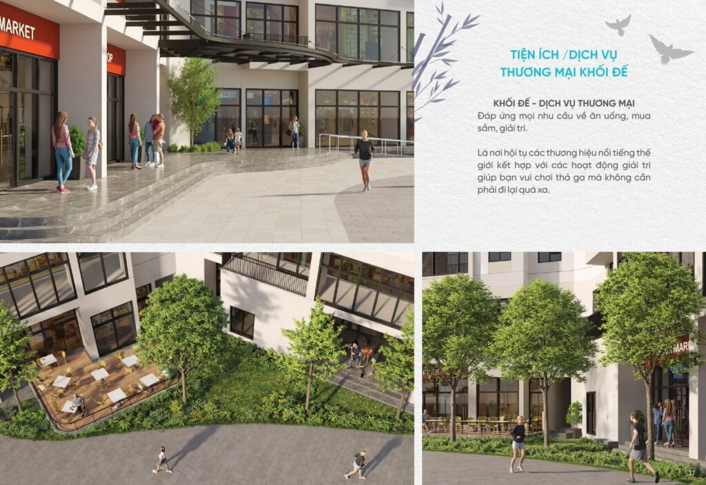 Tiểu cảnh cây xanh tại dự án