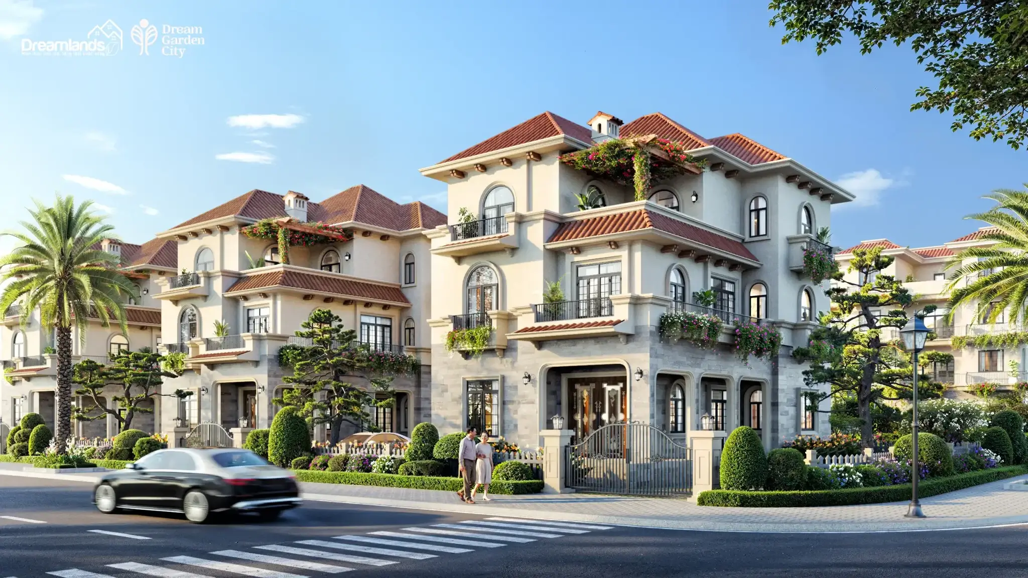Phối cảnh biệt thự tại dự án