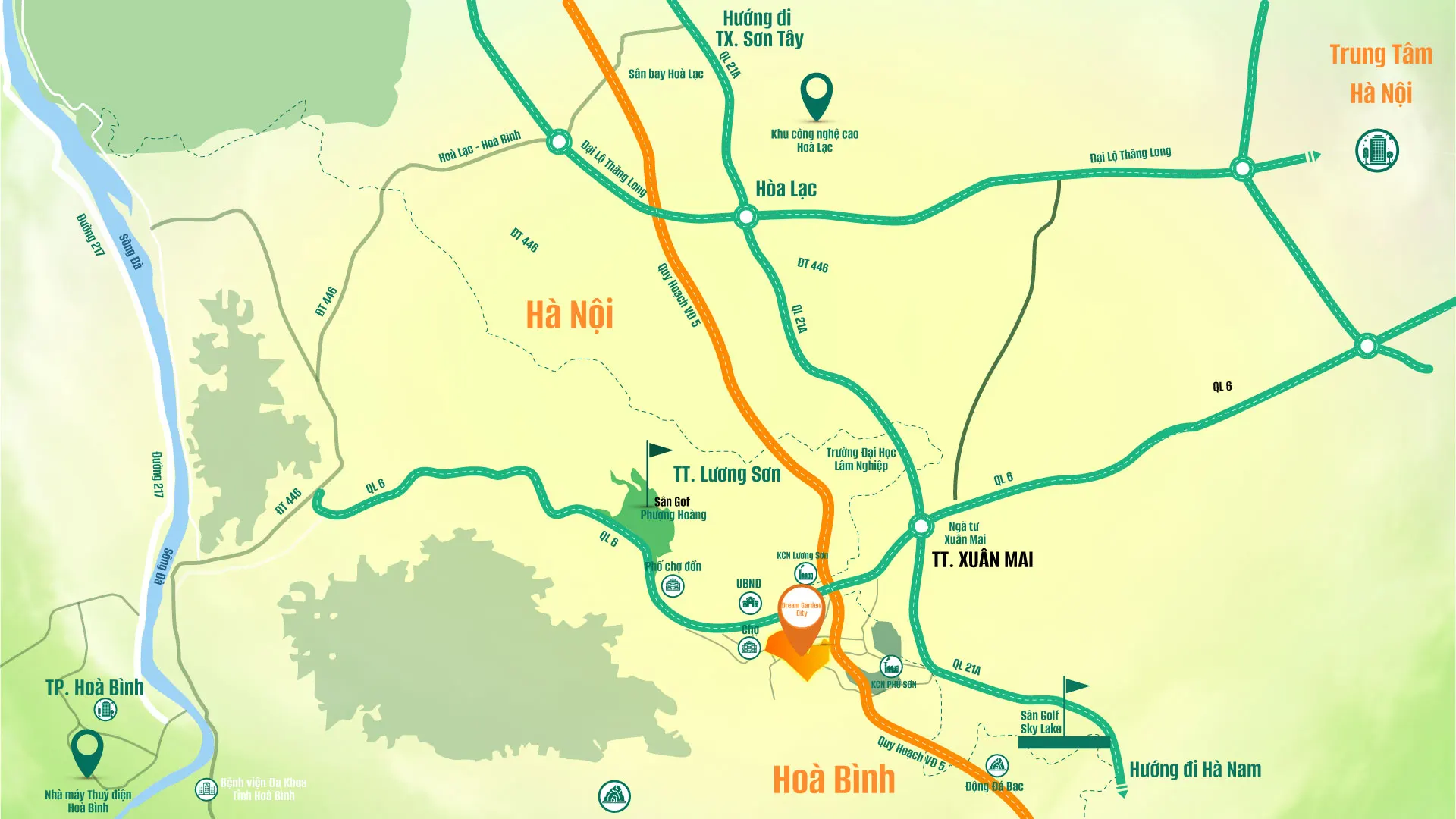 Vị trí đắc địa dự án Dream Garden City